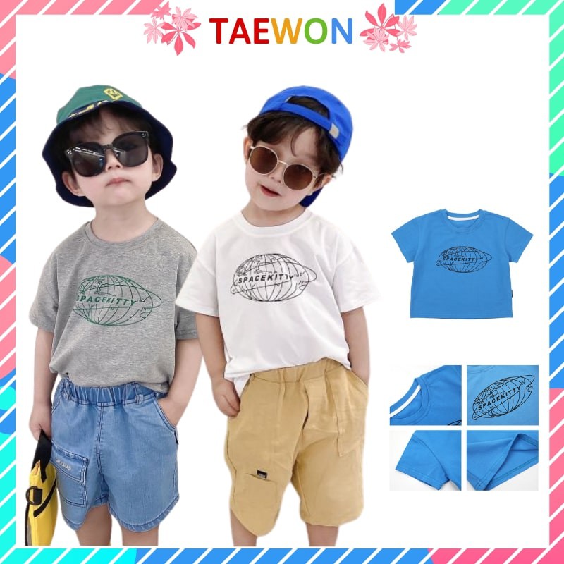 Áo phông cho bé trai bé gái cotton đẹp Hàn Quốc xuất dư Taewon Kids từ 1 đến 5 tuổi AT07