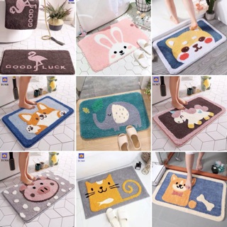 ☘Thảm lau chân 3D xuất Nhật- siêu mịn- thấm hút tốt🌼