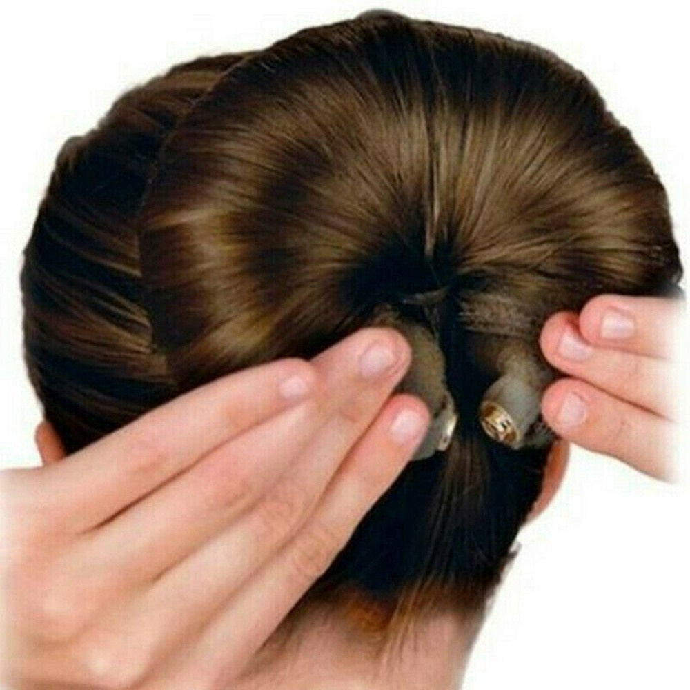 👒OSIER🍂 Fashion Hair Curler Girls Women Hair Bun Hair Styling Tools Beauty Cute DIY Hairstyle Donut/Multicolor