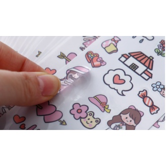 Sticker DIY Dán Trang Trí Thủ Công Cho Điện Thoại/Nhật Ký Đáng Yêu - MyNa Mart