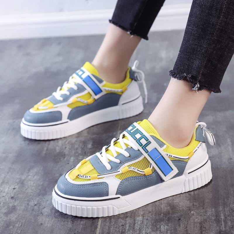 Giày thể thao nữ trắng đế bằng giá rẻ cao cấp giày sneaker nữ trắng hot trend AZUKA - D1