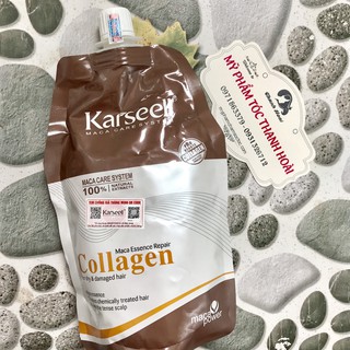 [Tặng nón trùm đầu ủ hấp tóc] Kem hấp dầu Collagen Karseell Maca Power siêu mềm mượt Ý mới 2019)