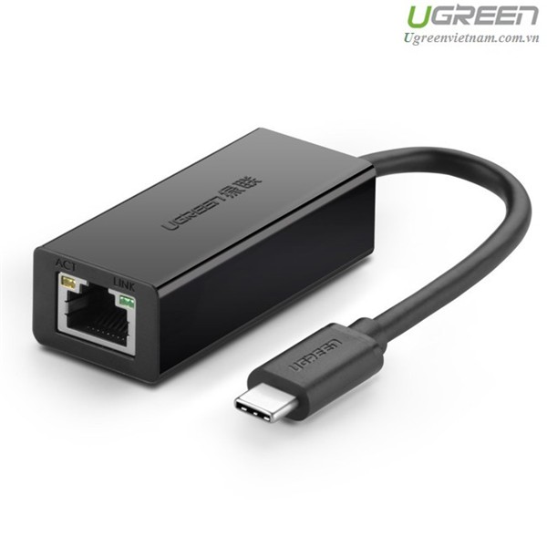 USB 2.0 chuẩn C to Lan 10/100 Mbps Ethernet Adapter 30287 Chính hãng Ugreen