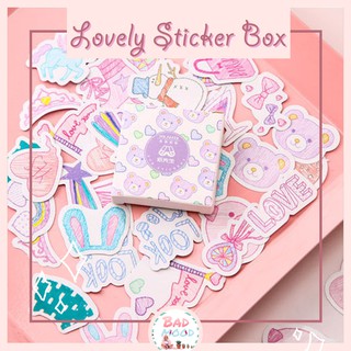 Set 40 mẫu sticker dạng hộp đáng yêu