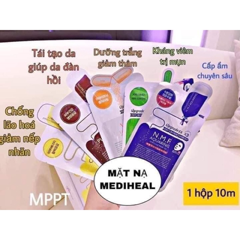 ( Lẻ miếng) Mặt nạ Mediheal Tea Tree / Vita / Placenta / Collagen / Aquaring NMF Essential Mask Ex | WebRaoVat - webraovat.net.vn