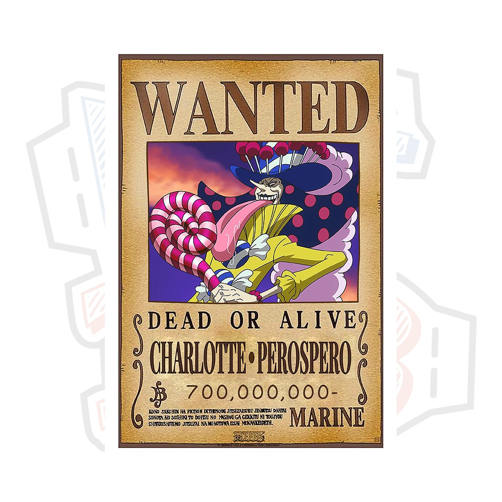 Poster truy nã Charlotte Perospero - One Piece