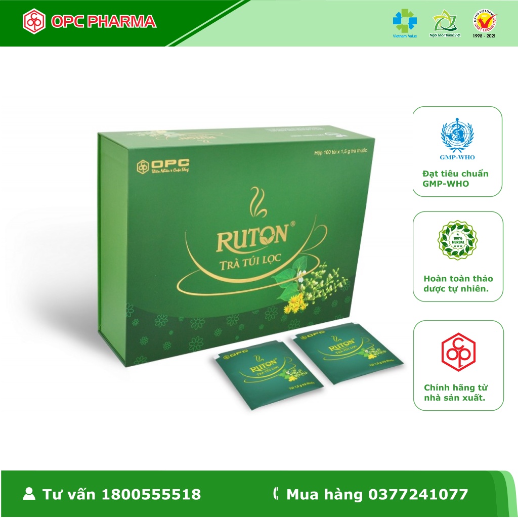 Trà Túi Lọc RUTON  - Thanh nhiệt - Hàng chính hãng OPC