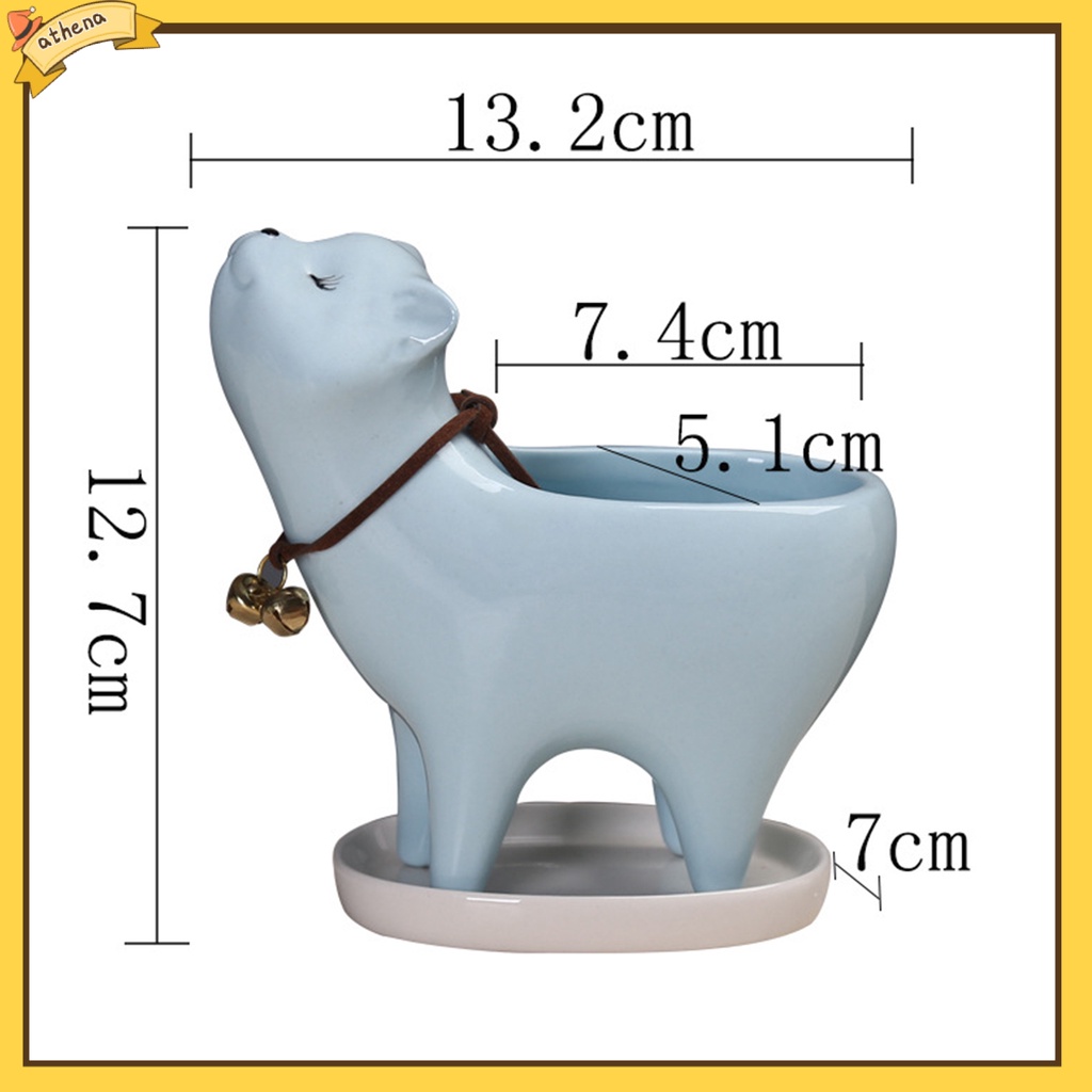 Chậu trồng cây trang trí hình mèo con dễ thương