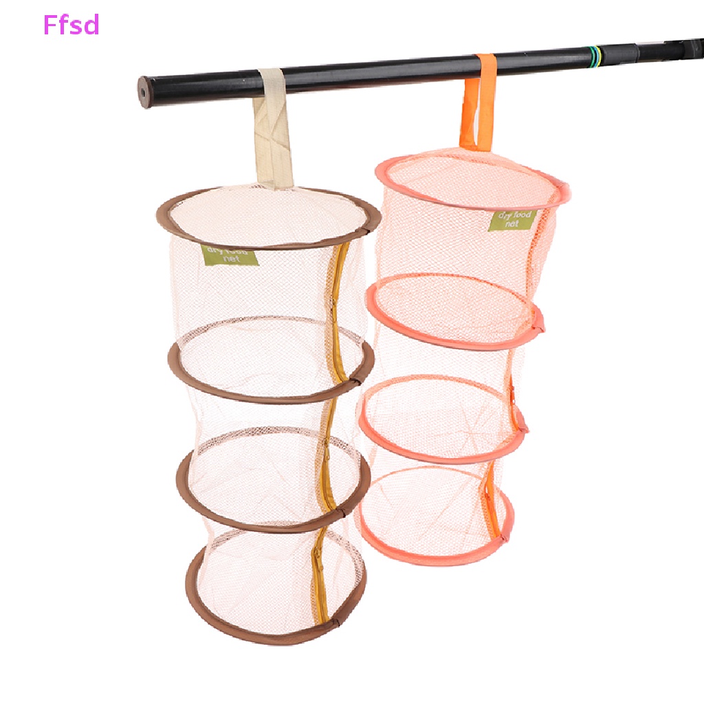 {Ffsd} Giỏ Lưới Treo Phơi Đồ 3 Tầng Có Khóa Kéo * Bán Chạy