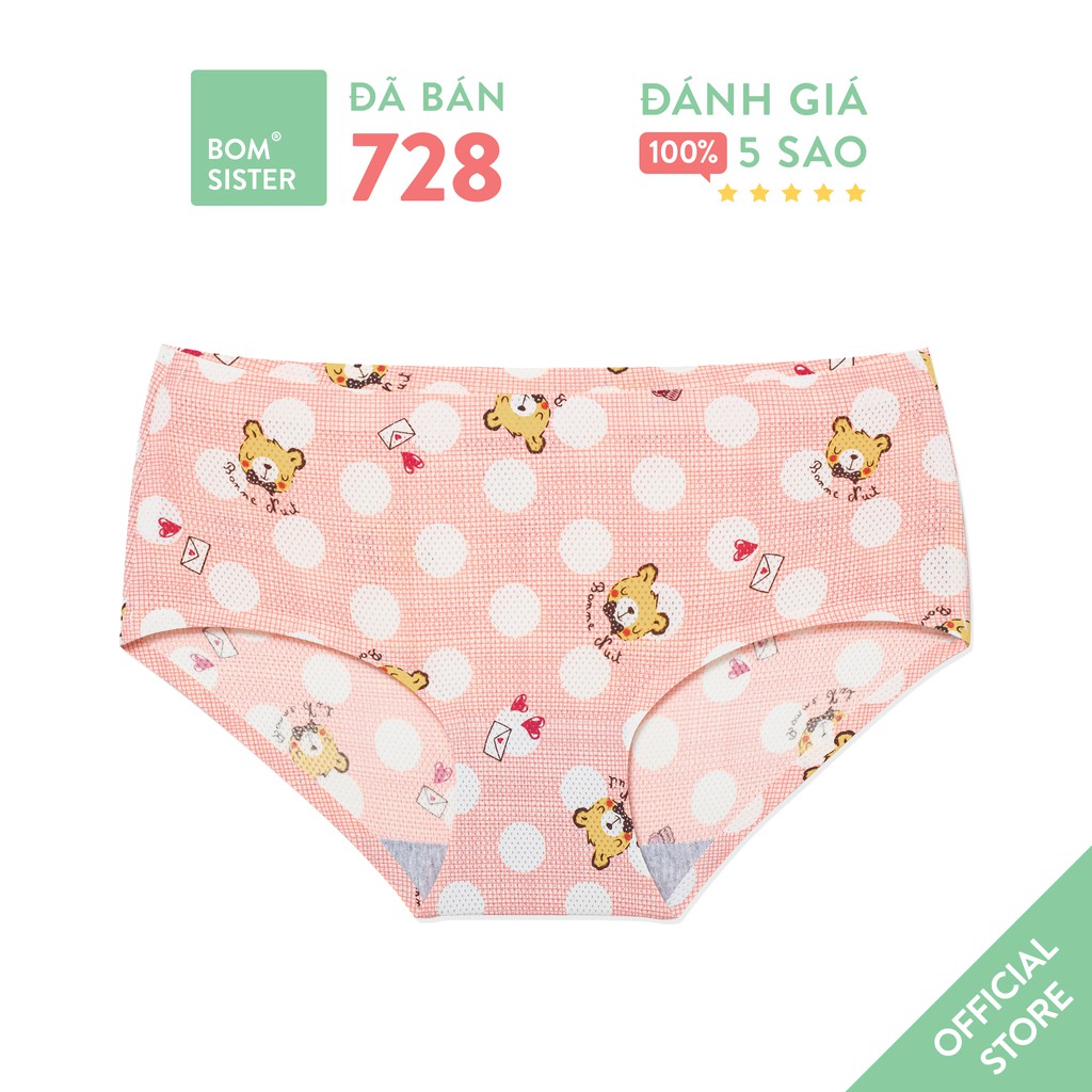 [Mã FAMALLT5 giảm 15% đơn 150k] Quần lót su đúc thông hơi ép viền hoạ tiết dễ thương phần 2 BOM SISTER Q5875