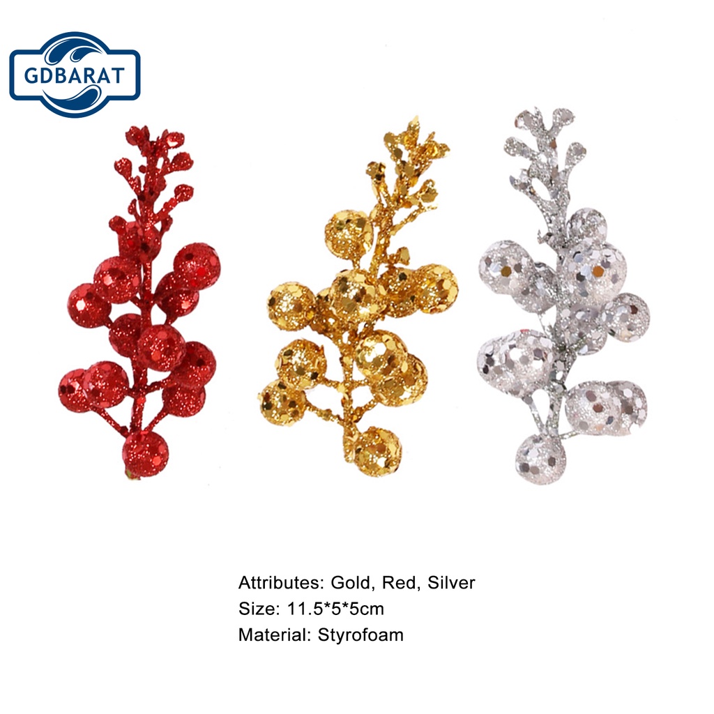 Quả mọng giả lấp lánh dùng trang trí giáng sinh