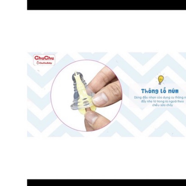 Thanh lí- Núm ti Silicone siêu mềm ChuChu Baby 1pc