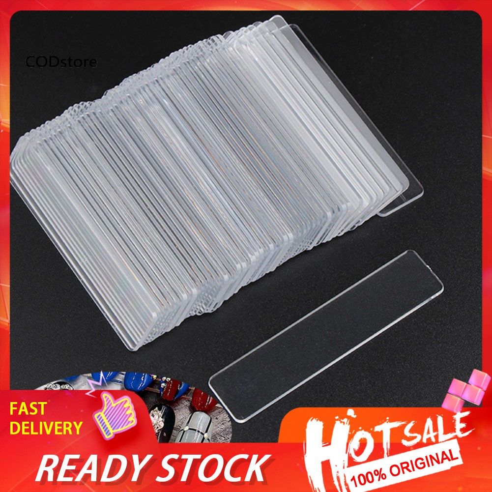 Set 50 Thanh Trưng Bày Móng Tay Màu Trong Suốt