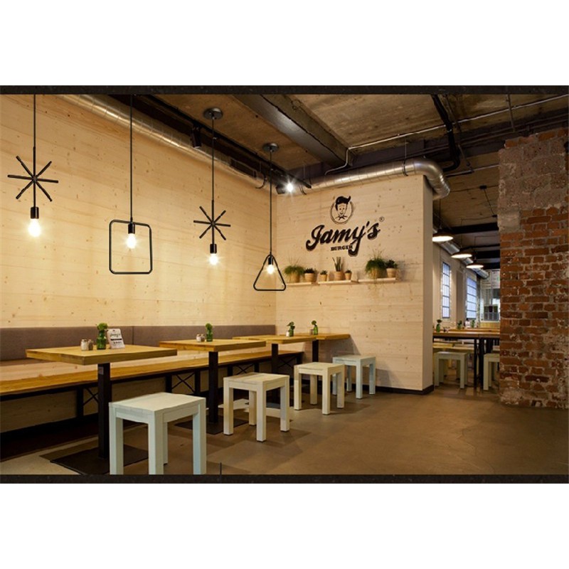 Bộ 5 Đèn trang trí hình học không gian TBD828 - Kiểu dáng hiện đại - Chưa bao gồm bóng - Bảo hành 12 tháng