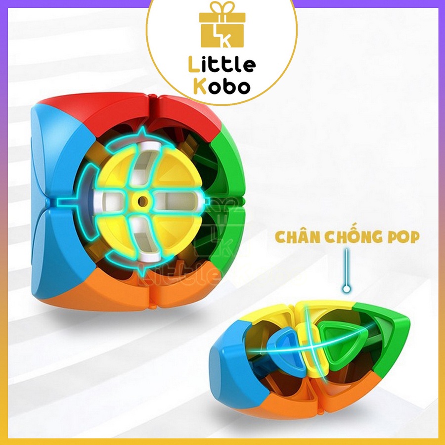 Rubik Biến Thể MoYu MeiLong Four Leaf Clover Cube Rubic Cỏ 4 Lá Stickerless Đồ Chơi Trí Tuệ