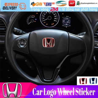 adfsaMiếng stiaker dán trang trí vô lăng xe hơi Honda City Civa  Crv jazz  brio Freed HRV