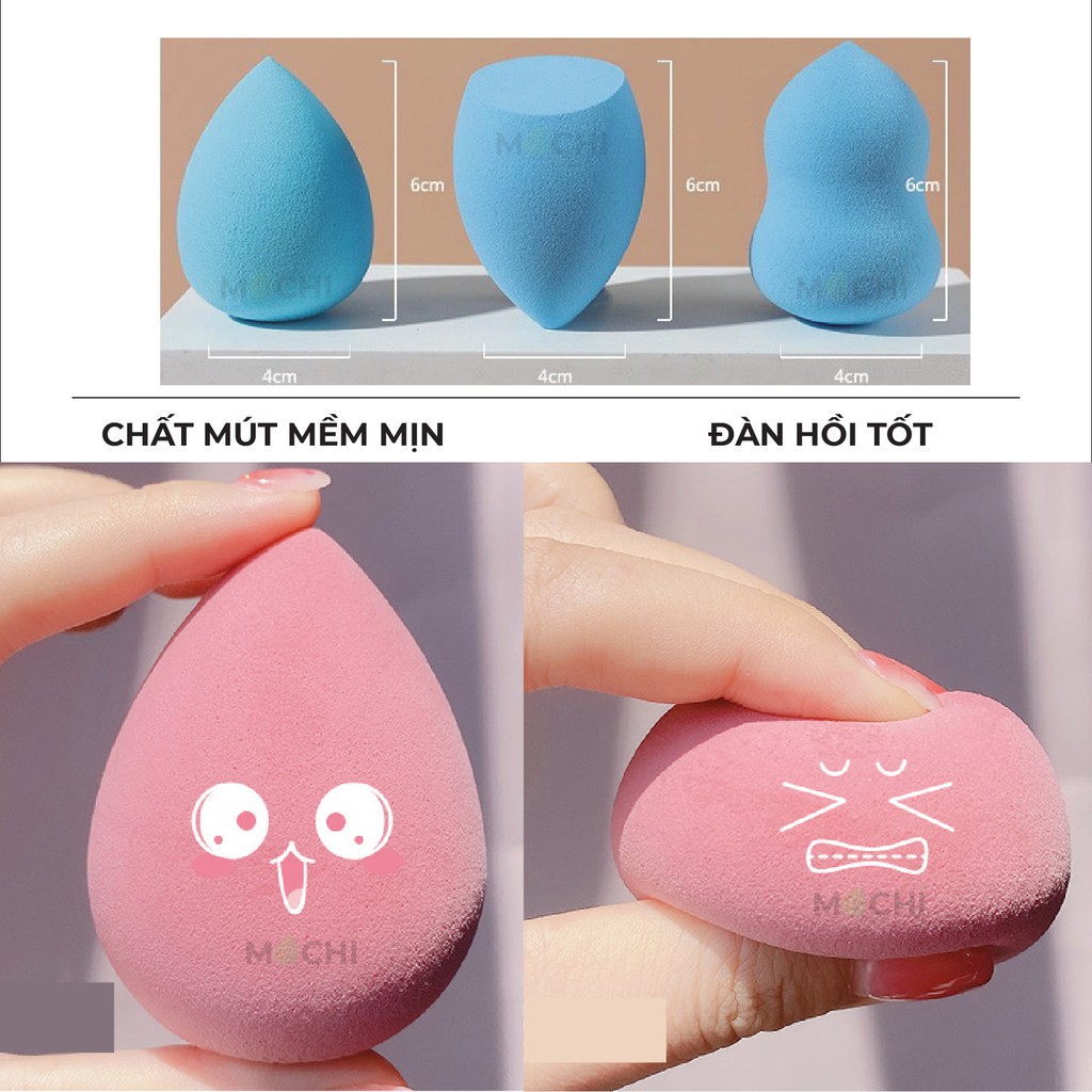 Mút Tán Kem Nền Maycreate Mềm Mại Giọt Nước l Hồ Lô l Vát Chéo Trang Điểm Da Nội Địa Trung MOCHI SHOP