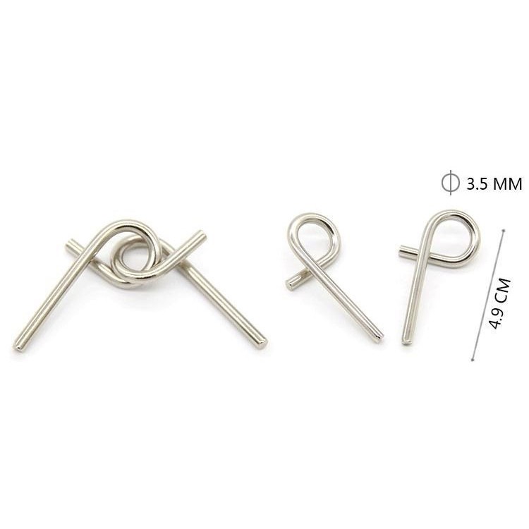 Đồ chơi tháo sắt thông minh trí tuệ Metal Puzzle - 1 bộ 8 cái