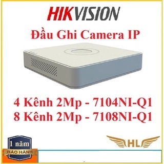 Mua Đầu Ghi Hình Camera Ip Hikvision 4 kênh 8 Kênh 2Mp  Hikvision DS-7104NI-Q1  Hikvision DS-7108NI-Q1- Chính hãng