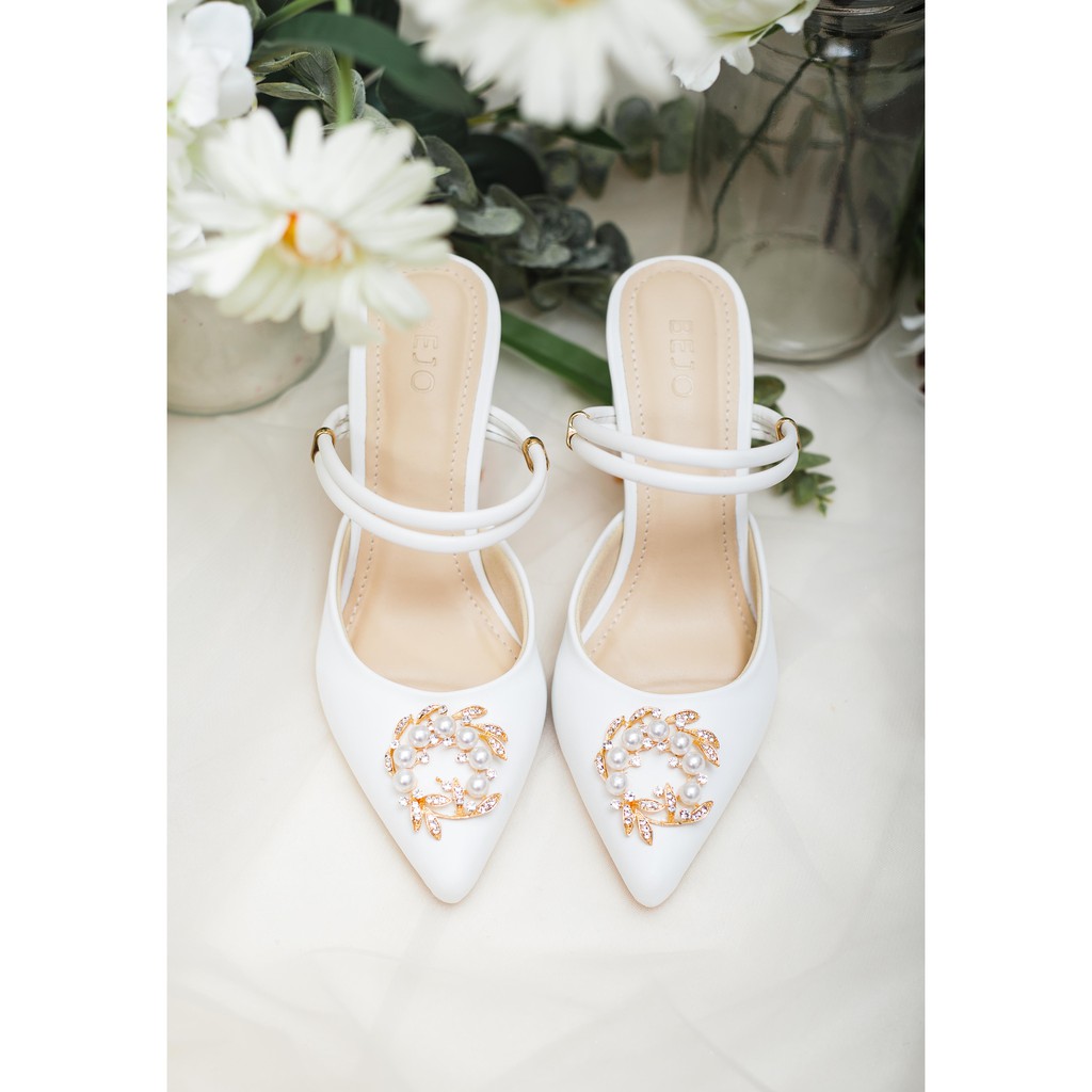 GIÀY CƯỚI - GIÀY CÔ DÂU BEJO H86 VÒNG NGUYỆT QUẾ - WEDDING SHOES