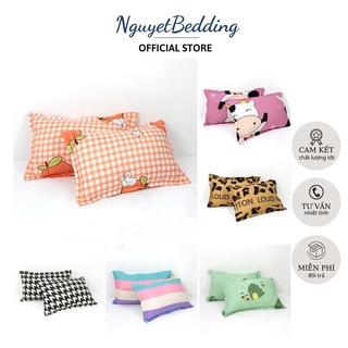 Bộ Vỏ Gối Nằm, Áo gối nằm Kích thước 45x65cm Rẻ Đẹp , Ga gối NguyetBedding