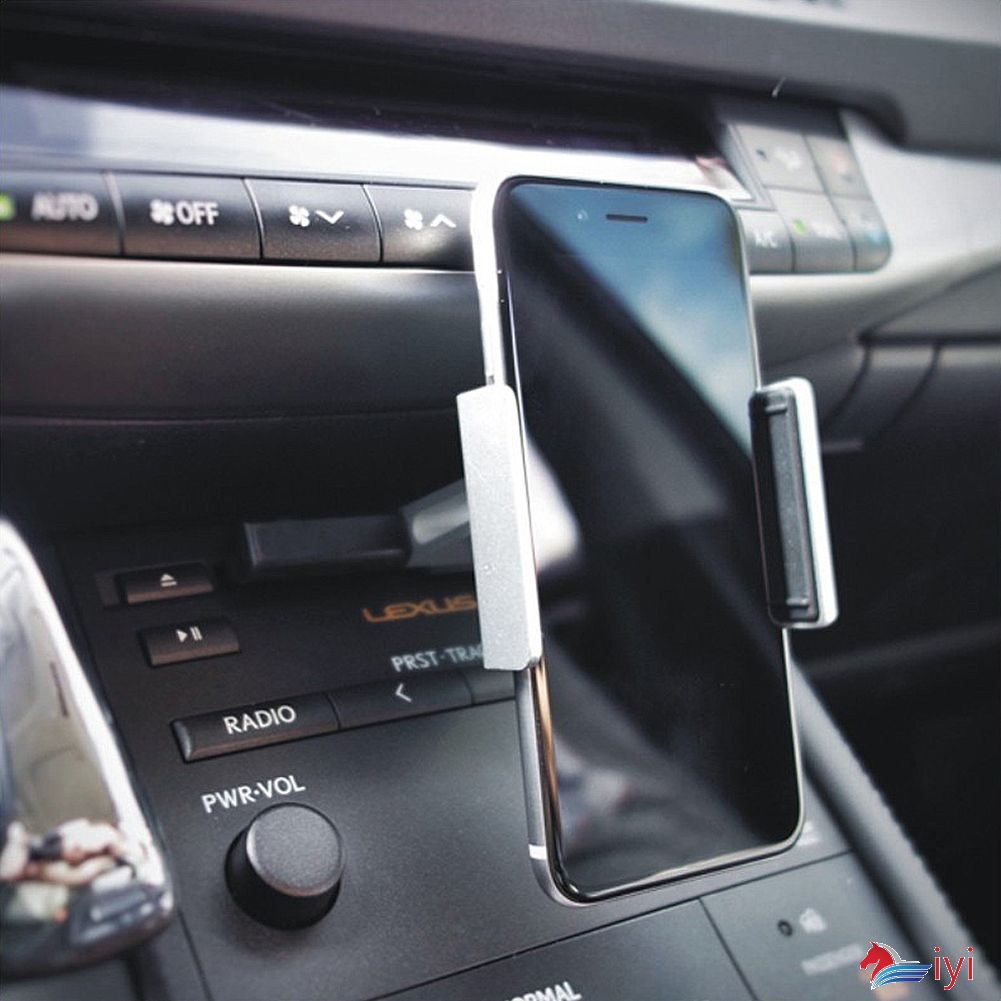 【New】 Universal Car Phone Holder CD Slot Aluminium Mobile Mount Cradle For iPhone Samsung For All 3.5-6.0 Inch Phone 【ziyi】