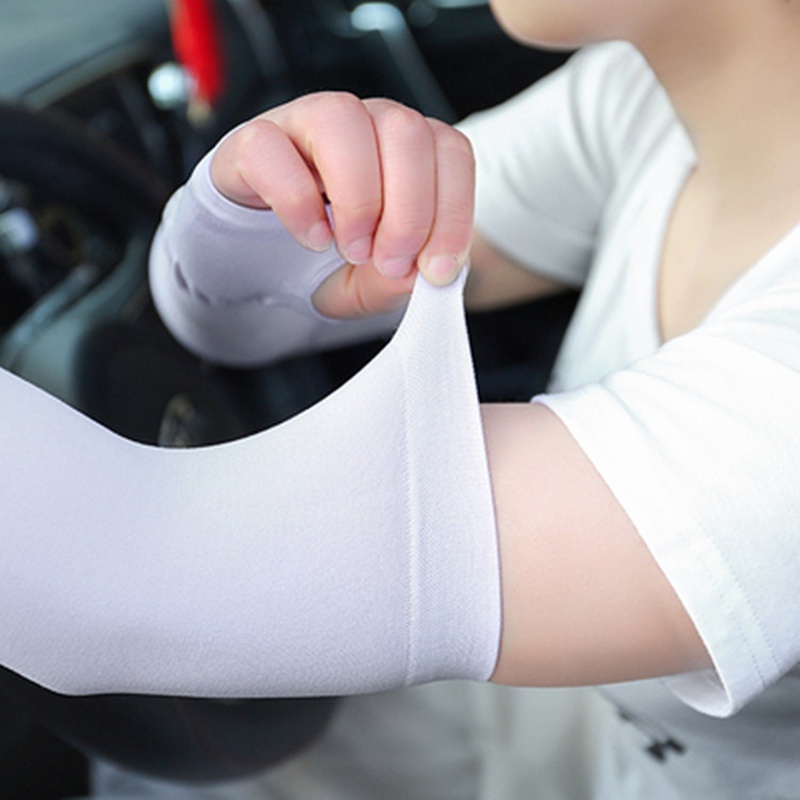 Gang tay chống nắng nữ , ống tay chống nắng nóng không xỏ ngón , chất liệu co dãn cao cấp , chống tia uv , chất liệu mát