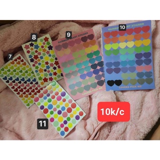 miếng dán sticker trang trí top loader, sổ, thiệp