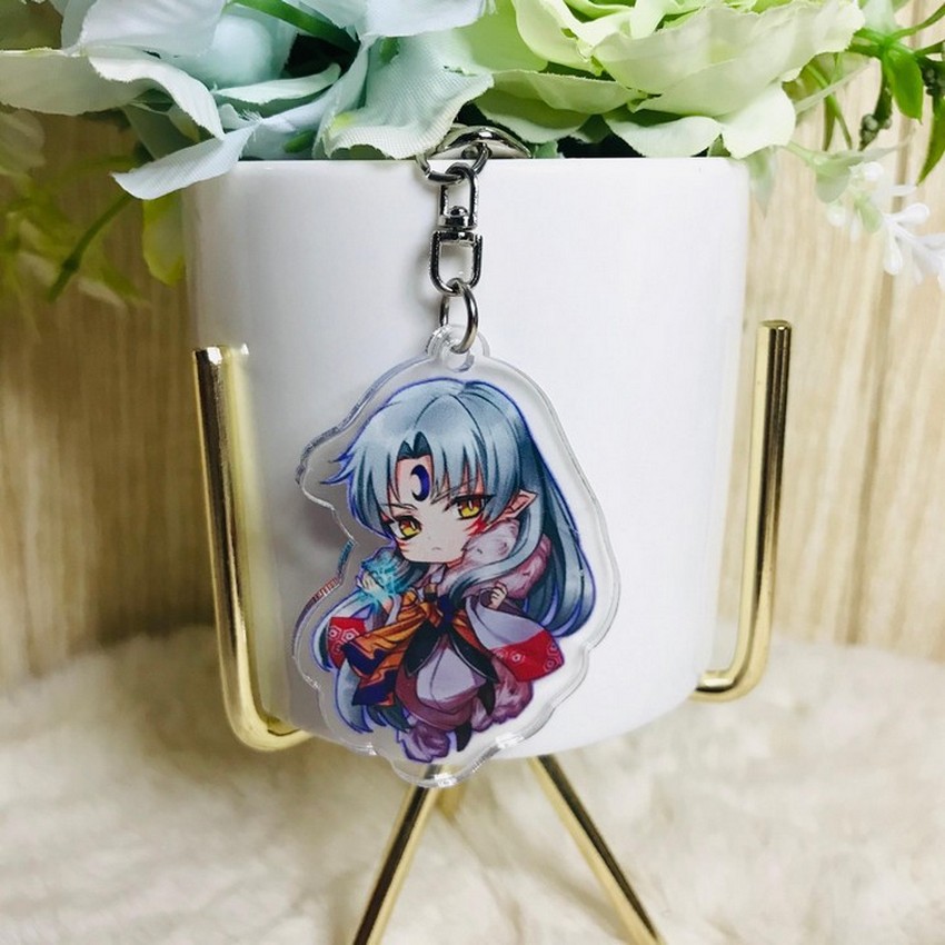 (UP) ( Mica trong ) Móc khóa Inuyasha Khuyển dạ xoa quà tặng xinh xắn dễ thương anime chibi