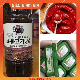 Combo tương ớt + tương đậu + sốt ướp BBQ