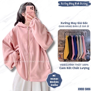 Áo Khoác Nỉ Bông Form Rộng Cánh Dơi Dày Dặn Hàng Đẹp Áo Khoác Nữ Thun Nỉ Trơn KHOEN TRÒN - AK3350