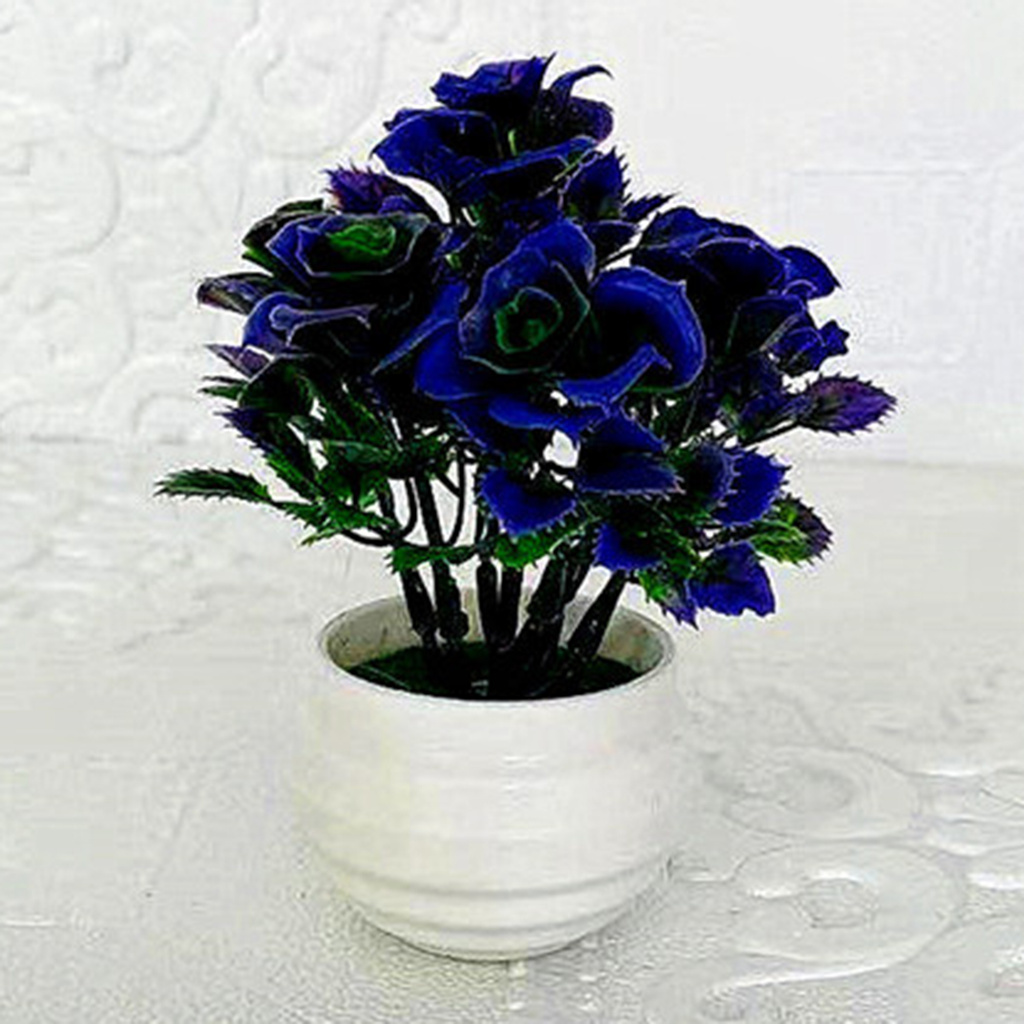 1 Bộ Cây Hoa Hồng Nhân Tạo Trang Trí Không Phai