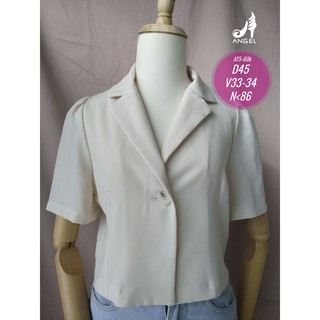 At5- áo kiểu croptop cổ vest - 60k