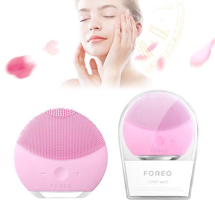 [ Máy Rửa Mặt Chất Lượng} Giá Foreo Luna Mini 2, Massage Da Silicon - Làm Sạch Tẩy Trang Thu Nhỏ Lỗ Chân Lông Phù H