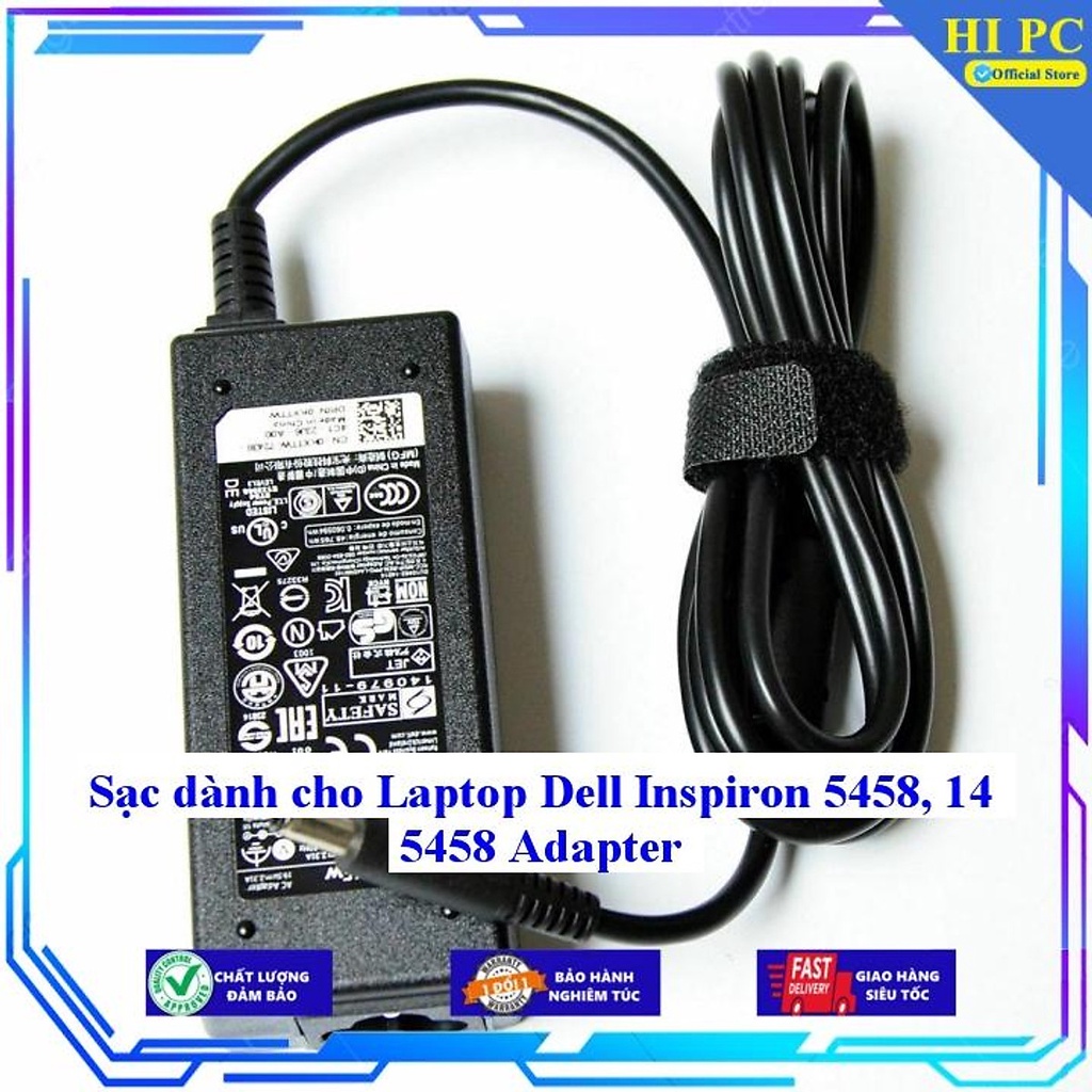 Sạc dành cho Laptop Dell Inspiron 5458 14 5458 Adapter - Hàng Nhập Khẩu