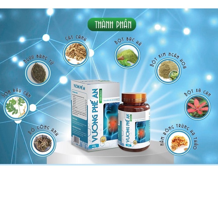 Vương Phế An Plus – Hỗ trợ làm giảm đau rát họng do ho kéo dài, giúp bổ phế, giảm ho, loãng đờm (Lọ 60 g)