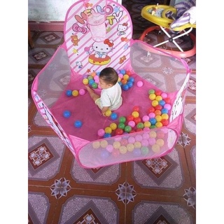 lều bóng, nhà banh, nhà bóng cho trẻ - Lều quây cho bé trai và bé gái chơi trong nhà kiểu mới họa tiết hoạt hình