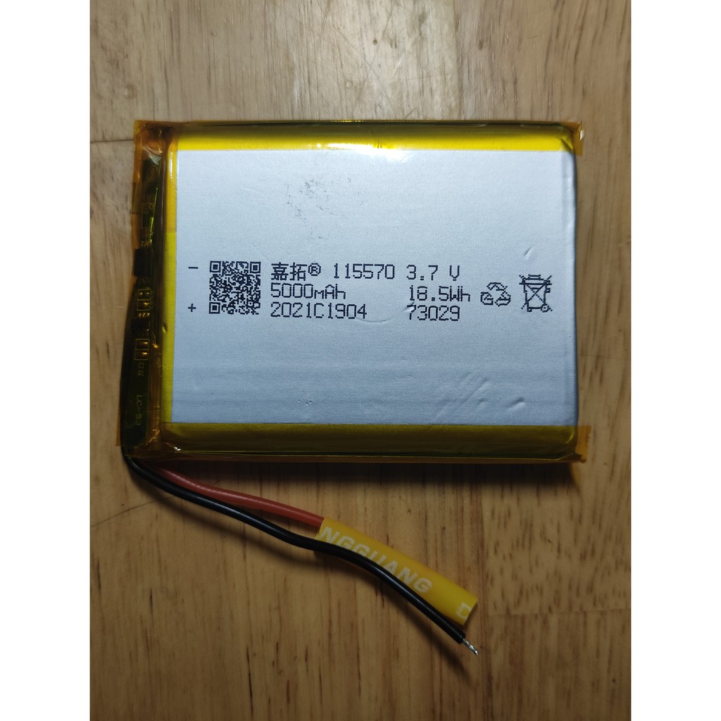 Pin Lithium - Ion 3.7V 115570 5000mah