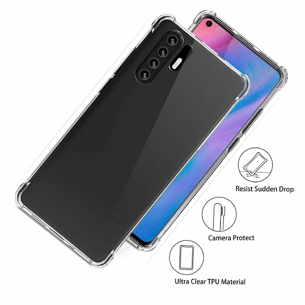Ốp lưng điện thoại chống sốc bằng silicone mỏng dành cho Huawei P30 Pro P30 Lite