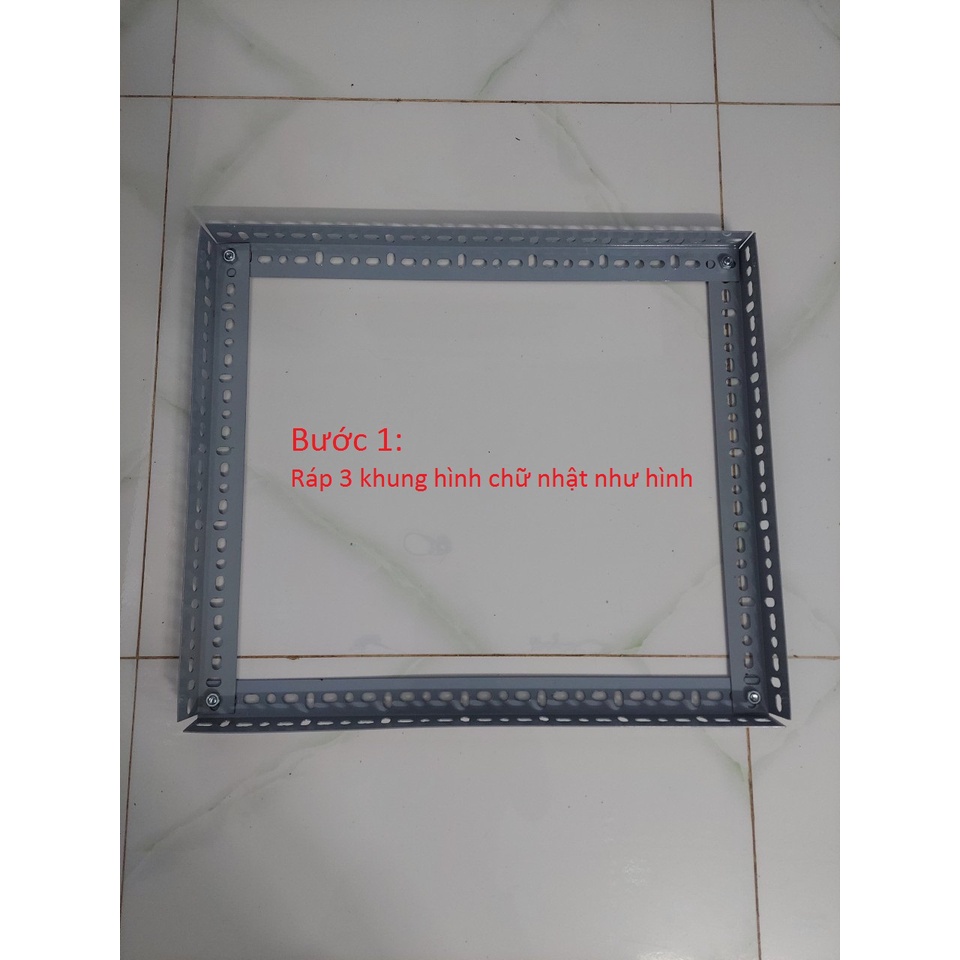 Kệ trồng rau 2 chậu .3 châu ,phù hợp với khay cao nhiều kích thước