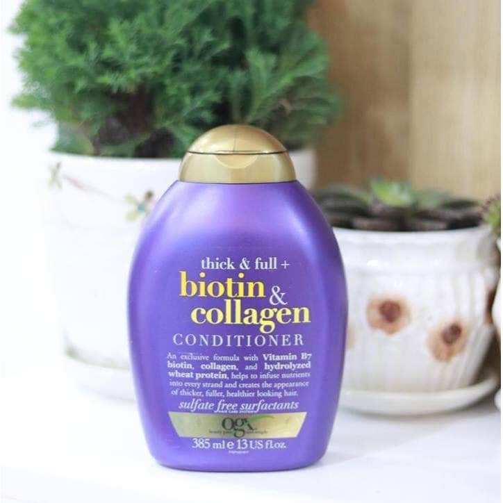 Lẻ Dầu Gội Biotin Collagen [Hàng Chính Hãng] chống rụng tóc và kích thích mọc tóc hiệu quả, hương thơm ngọt ngào, 385ml