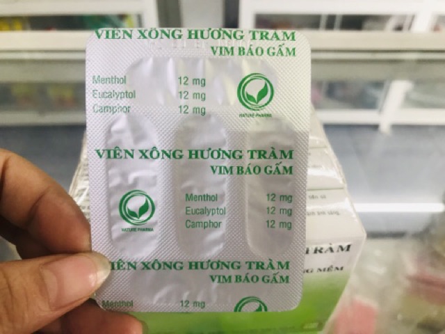 Viên xông hương tràm  sổ mũi viêm xoang hộp 2 vỉ | BigBuy360 - bigbuy360.vn