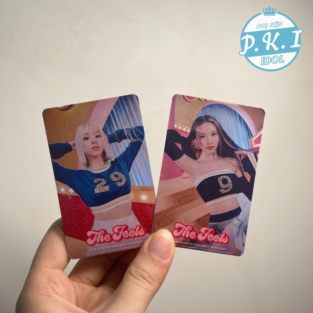 Bộ Card Twice MV The Feels Mới Nhất - Bo Góc Ép Lụa Siêu Bền