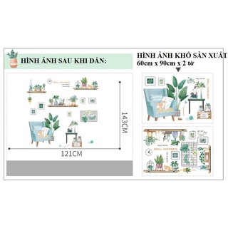 Decal dán tường phong cách vintage