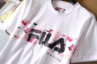 Áo Phông Fila 100% Cotton Trắng/Đen S/M/L
