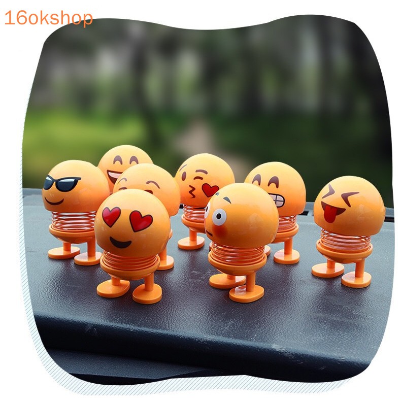 Đồ Chơi Hình Mặt Cười Lắc Đầu Trang Trí Xe Hơi