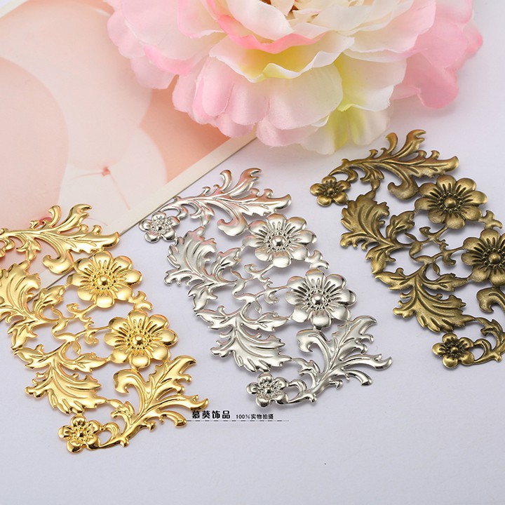 1 phiến họa tiết 42*86mm nguyên liệu làm trâm làm trang sức cổ trang