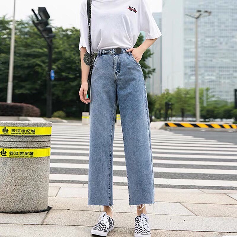 [ TẾT ĐẾN RỒI!!! ] Quần Jean Ống Rộng Nữ Cao Cấp NiTiQC Siêu Co Giãn Túi Chéo Cực Chất-NL123011