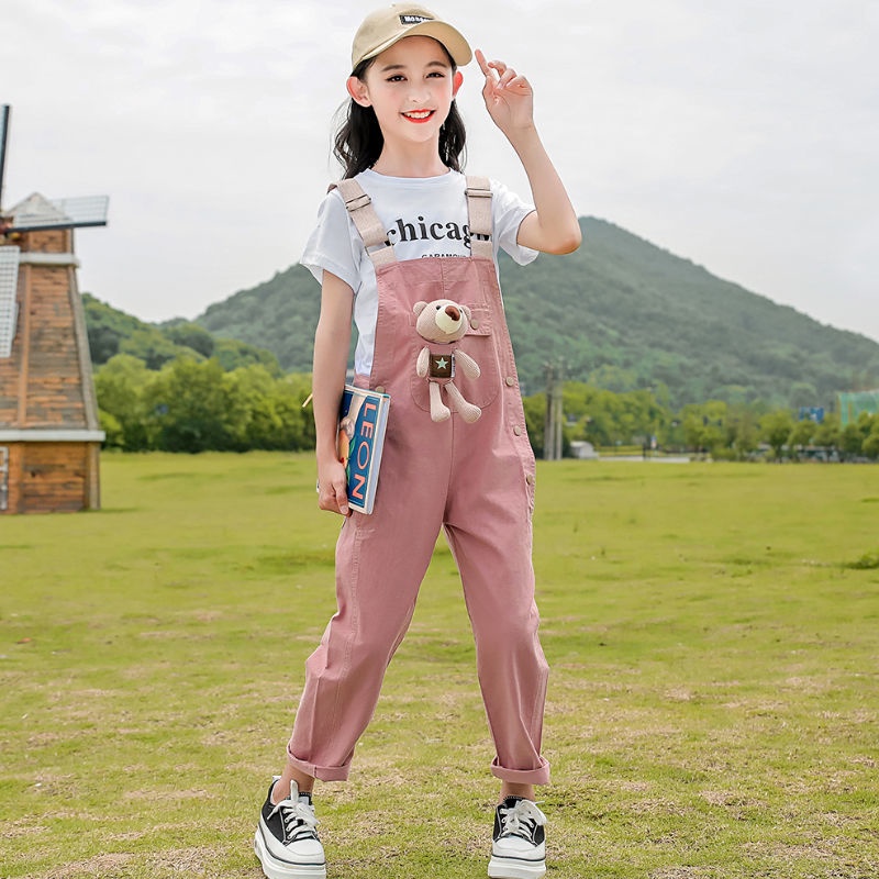 Bộ Trang Phục Hai Mảnh Gồm Áo Và Quần Yếm Phong Cách Phương Tây Kiểu Mới Dành Cho Bé Gái 2022