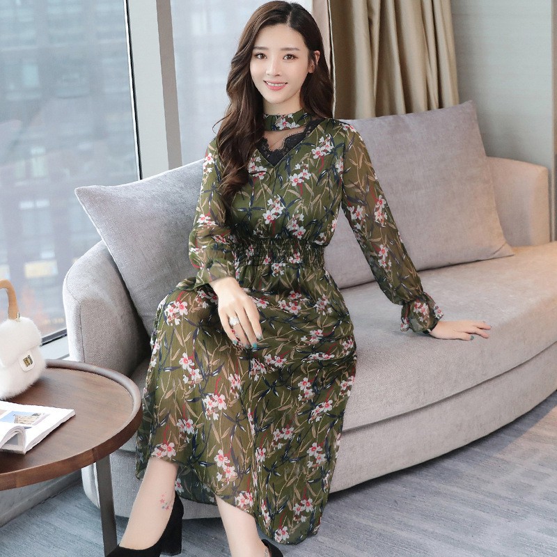 Hàng nhập - Đầm voan maxi hè 2018 Sp01355